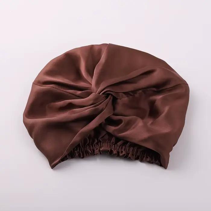 Bonnet de nuit en soie de mûrier 19 Momme pour femmes, bonnet de sommeil uni, soin des cheveux, livraison gratuite dans le monde entier, couleurs variées pour correspondre à votre style personnel ou intérieur, hypoallergénique, respectueux de l'environnement