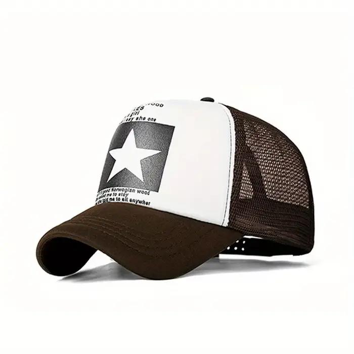 Casquette de baseball imprimée étoile à cinq branches