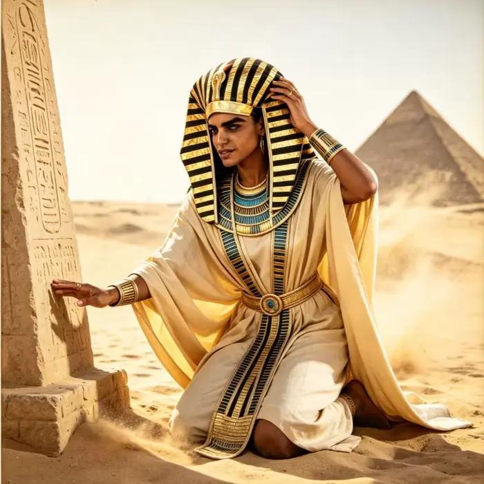 Chapeau de pharaon égyptien avec tête de serpent en tissu métallique doré et noir pour Halloween, Pâques, fêtes costumées et spectacles sur scène