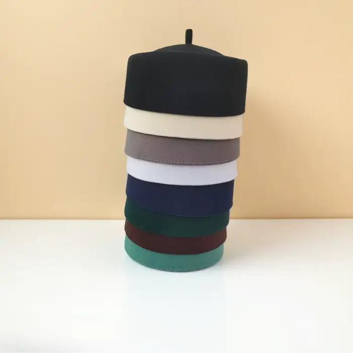 Chapeaux ethniques africains unisexe en polyester et coton avec motifs floraux pour hommes, casquettes blanches et vertes, bérets pour la danse de rue et les occasions spéciales