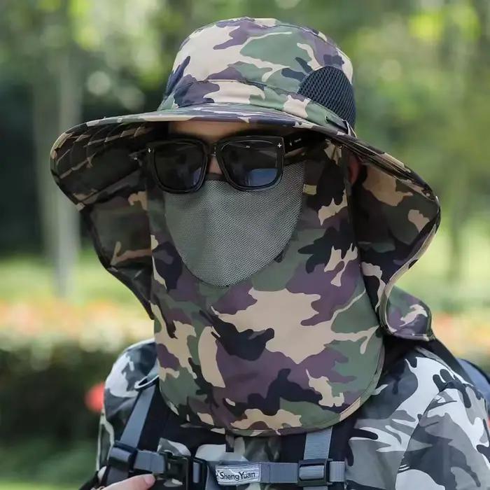 Chapeau de soleil camouflage pour homme