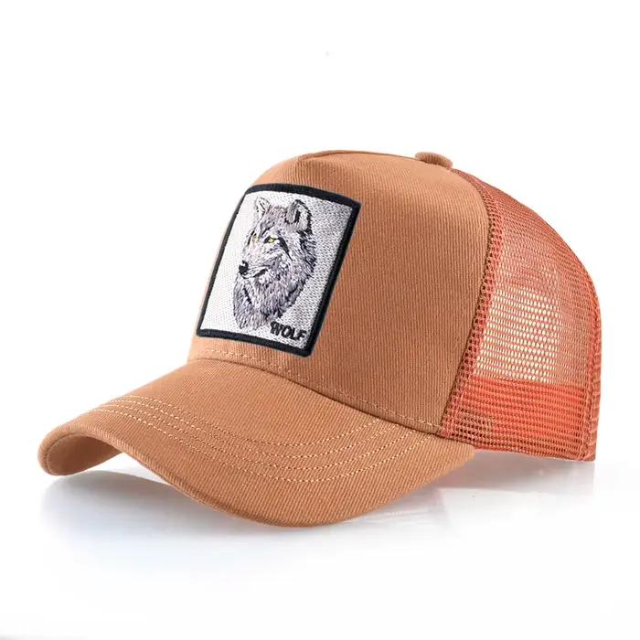 Casquette de Baseball avec Patch de loup brodé pour hommes