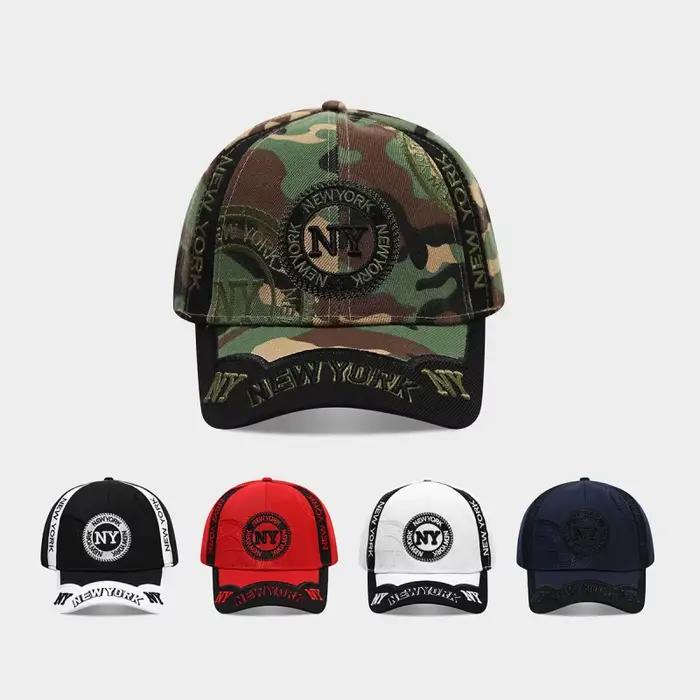 Casquette de baseball brodée NY New York style urbain classique décontractée pour hommes et femmes streetwear quatre saisons ajustable vintage