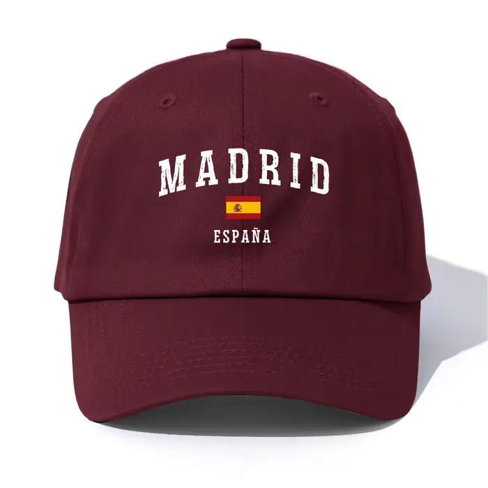 Casquette de Baseball imprimée MADRID pour adultes