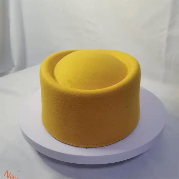 Western Top Pildbox Pillbox Hat Fedoras Hat Cadeau pour Fascinator Hat Base
