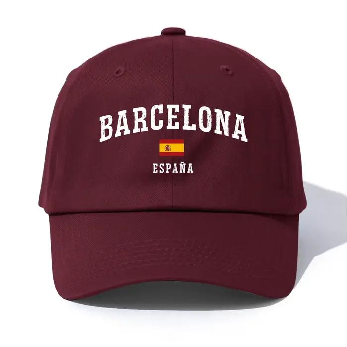 Casquette de baseball imprimée BARCELONA pour adultes