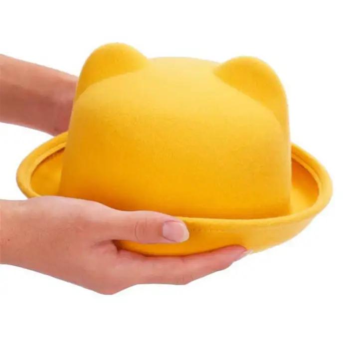 Nouveau Cadeau de noël femmes filles oreilles de chat chapeau formel hiver mignon Parent-enfant