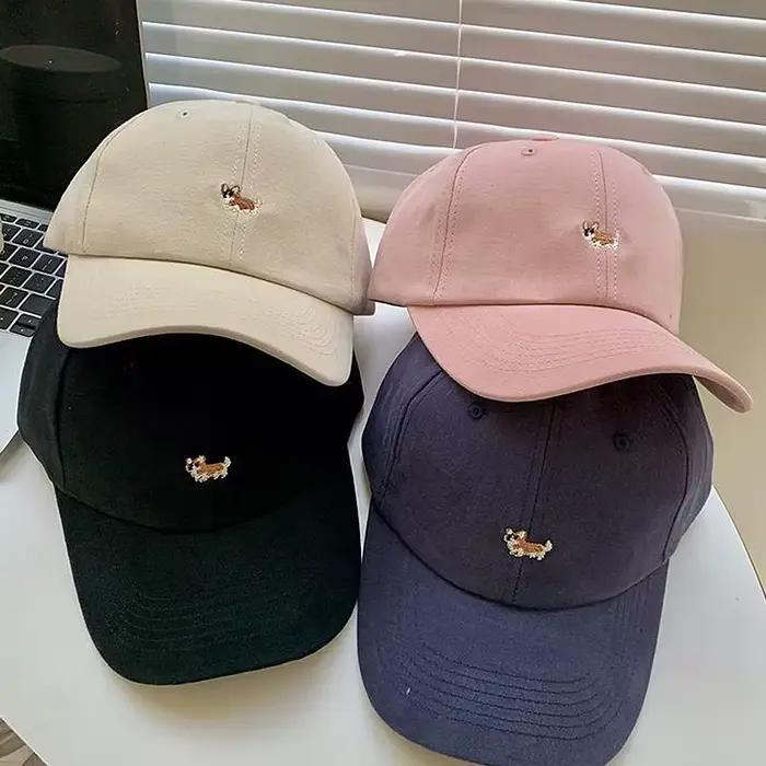 Chapeau de Baseball brodé de chien pour hommes et femmes