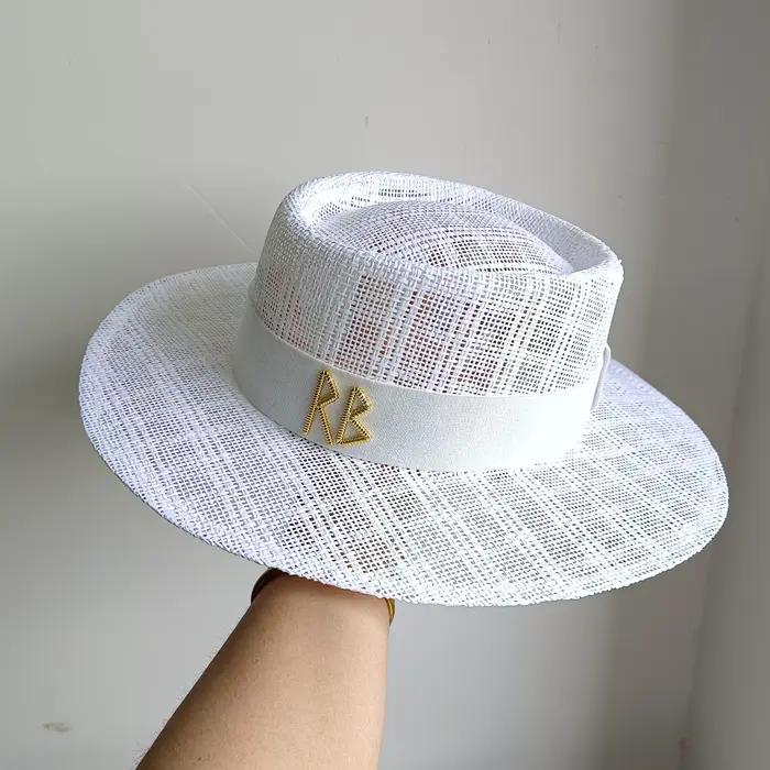 Chapeau de plage Bohème unisexe tissé à la main pour femmes et hommes vacances d'été protection solaire style sport occasions décontractées