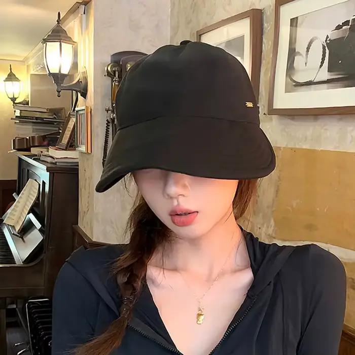 Chapeau de soleil d'été pour femmes en polyester, protection UV, casquette de baseball tendance pour plage, voyage et sport
