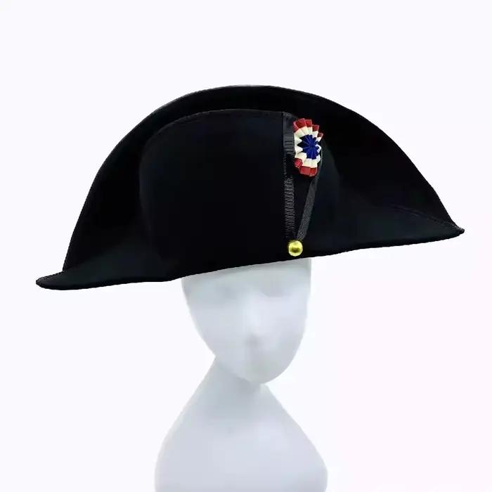 Casquette en laine de style français Napoléon pour homme