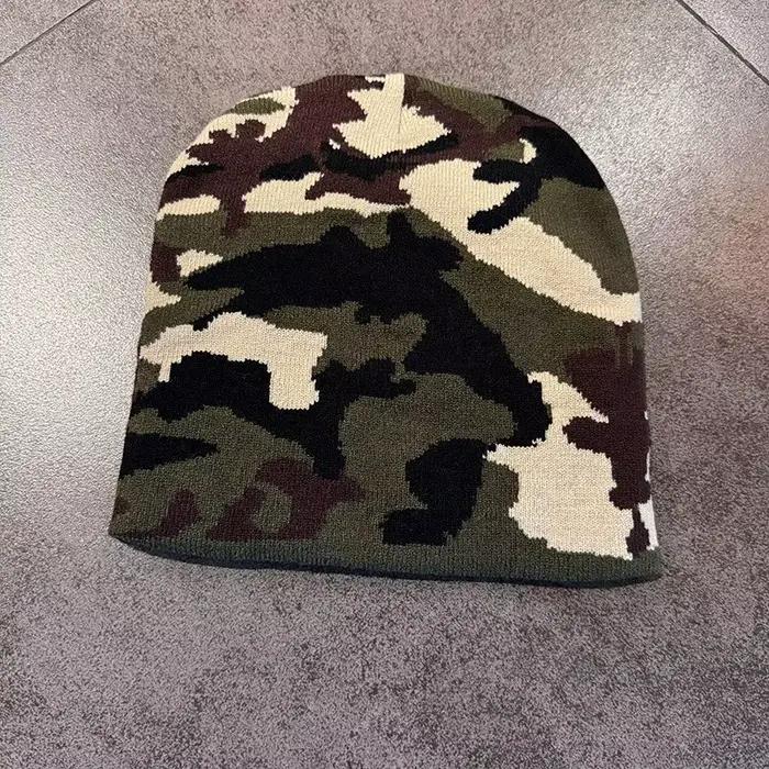 Bonnet tricoté camouflage style streetwear