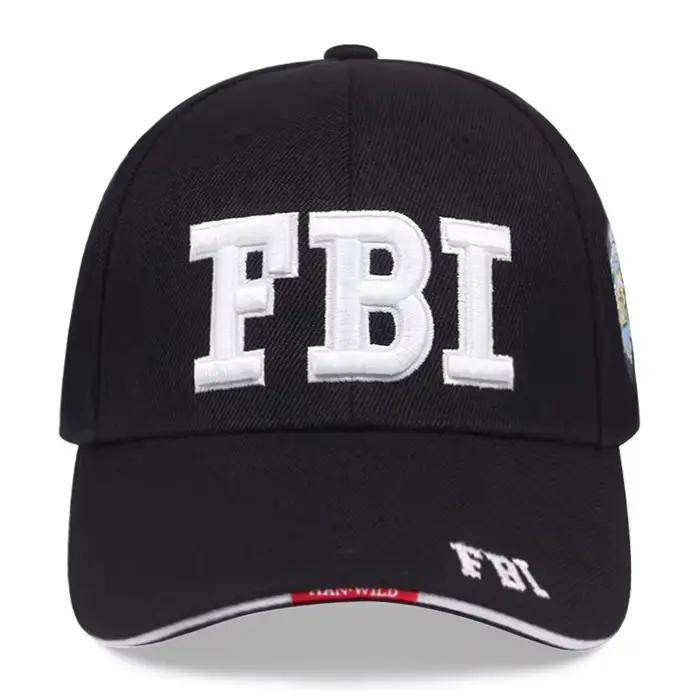 Casquette de baseball vintage brodée FBI