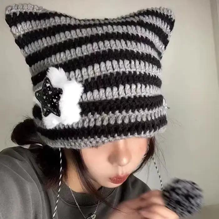 Chapeaux oreilles de chat pour femmes et filles