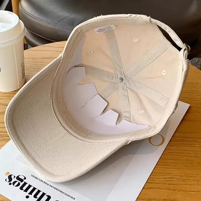 Casquette de Baseball en coton doux avec lettres pour femmes et hommes