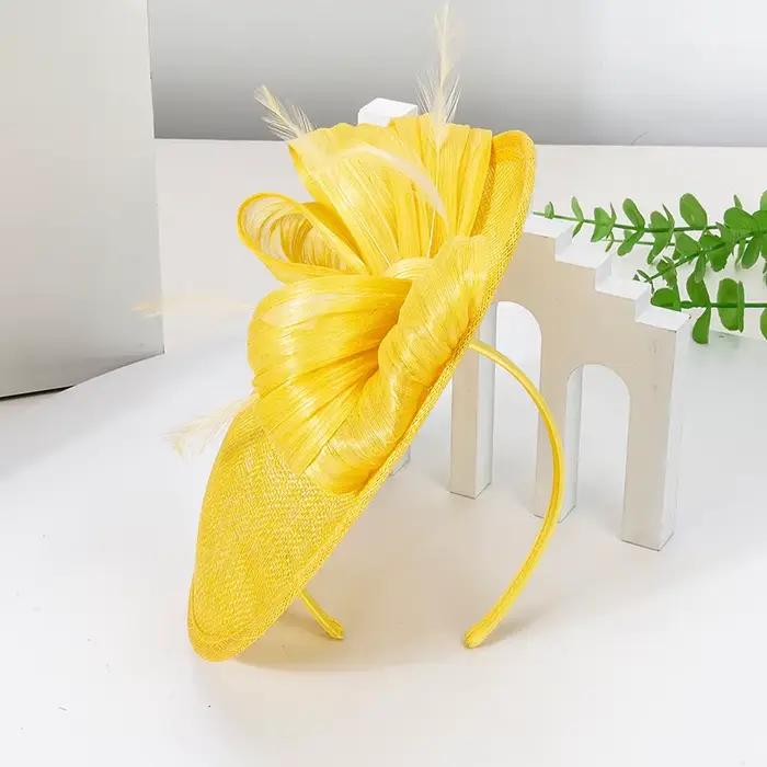 Mariée mariage Fascinator chapeau élégant femmes mode casque fleur belle Occasion chapeaux épingle à cheveux dames fête chapellerie