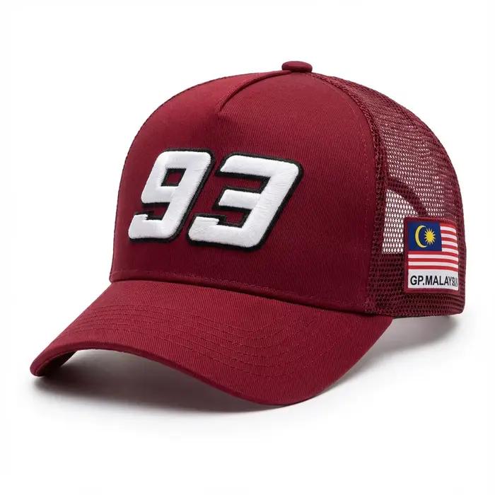 Casquettes de baseball brodées en maille respirante unisexe