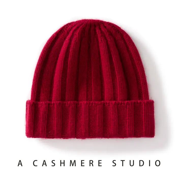 MERRILAMB 100% pur cachemire bonnet chapeau unisexe hiver