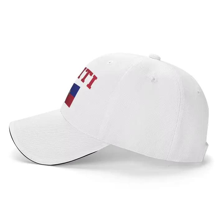 Casquette de baseball d'été avec drapeau haïtien