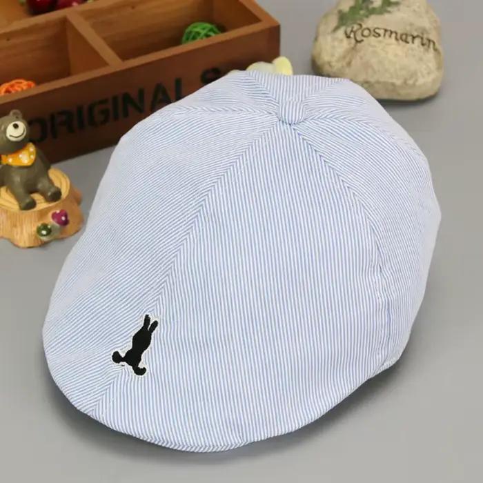 Béret en coton rayé pour enfants