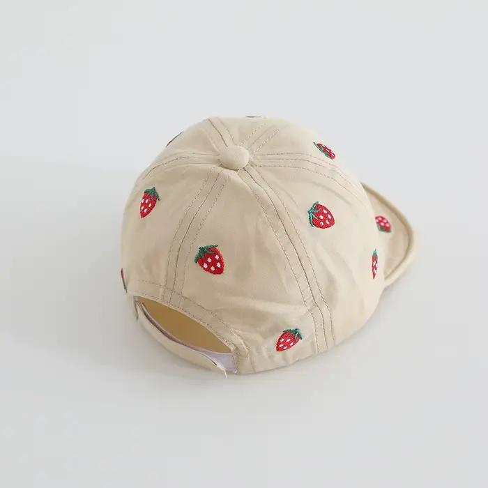 Casquettes de baseball souples à visière fine printemps-automne pour garçons et filles
