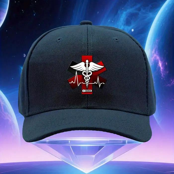 Casquette de camionneur réglable pour paramédicaux avec emblème Étoile de la Vie