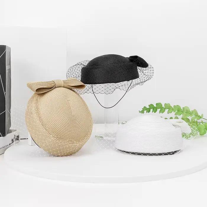 Béret rétro dentelle de printemps-été élégant pour femmes protection solaire style sportif occasionnelle française britannique chapeau de fête