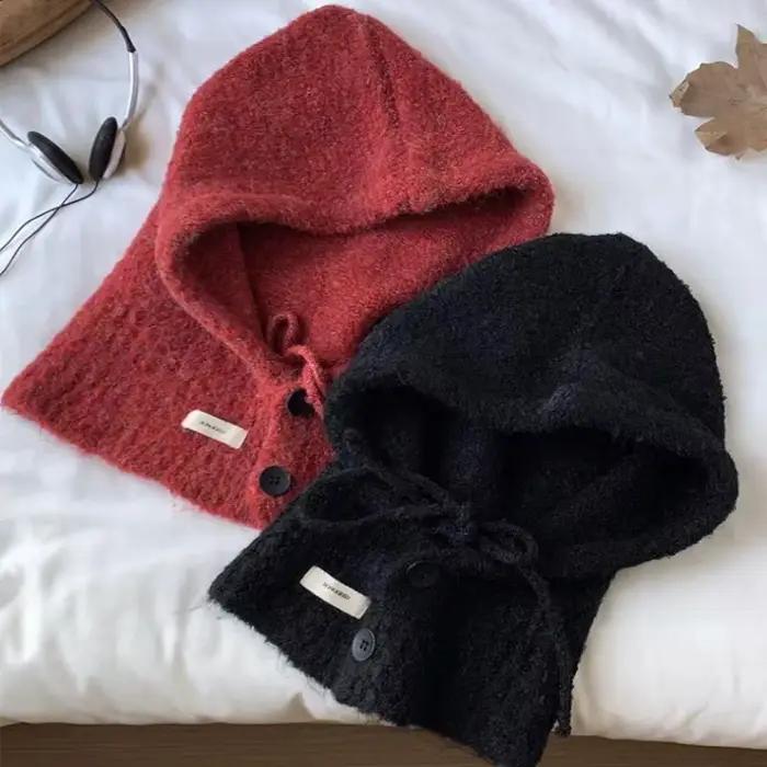 Ensemble écharpe chapeau tricoté à la mode pour femmes