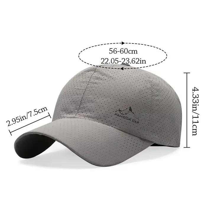 Casquette de baseball décontractée à séchage rapide pour l'été