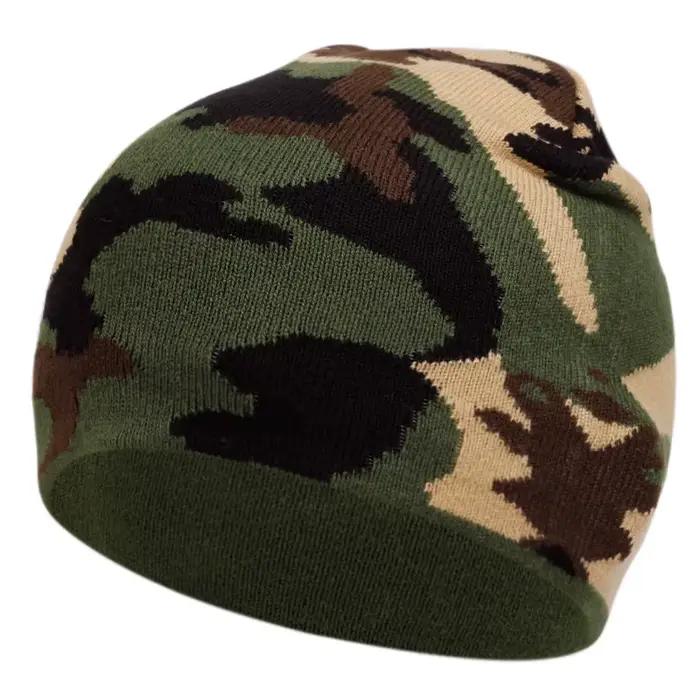 Bonnet tricoté camouflage style streetwear