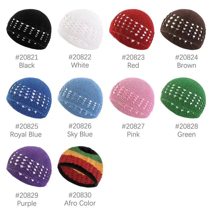 Bonnet au crochet sans bord pour hommes