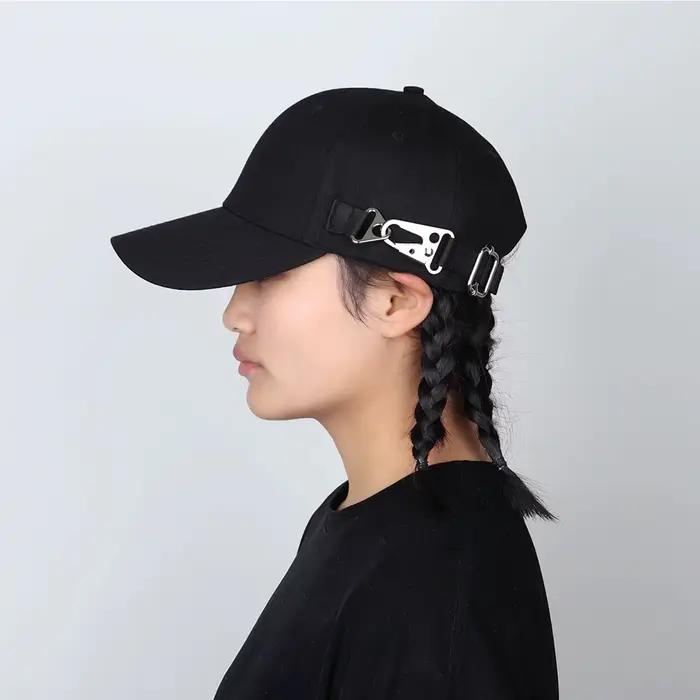 Casquette Techwear tactique d'extérieur pour hommes et femmes, boucle en métal, multifonction, réglable, Hip Hop, Punk, casquette de Baseball, chapeau de Sport de cyclisme