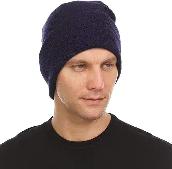 Bonnet unisexe 100% laine mérinos pour femmes et hommes