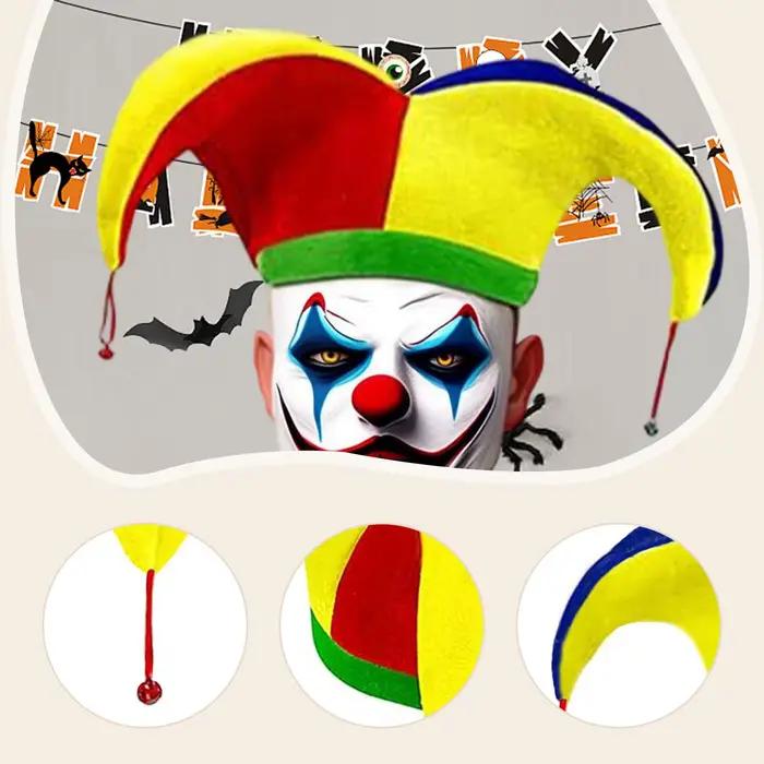 Chapeau de Clown multicolore drôle femmes hommes Mardi Gras