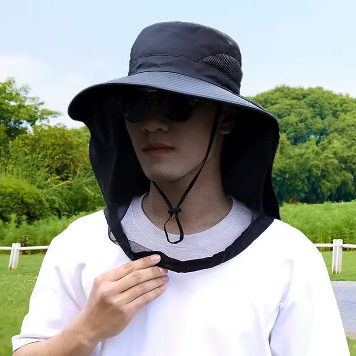 Chapeau anti-moustiques en filet invisible