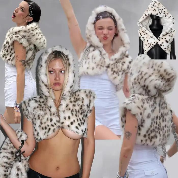 Chapeaux à capuche en fausse fourrure pour femmes et hommes