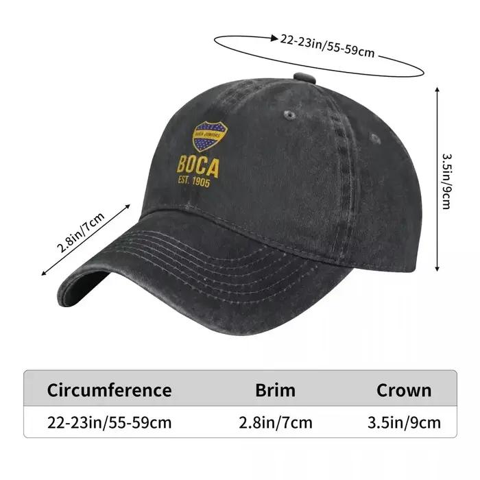 Boca Juniors casquettes de Baseball mode Denim tissu chapeaux en plein air réglable Casquette Streetwear