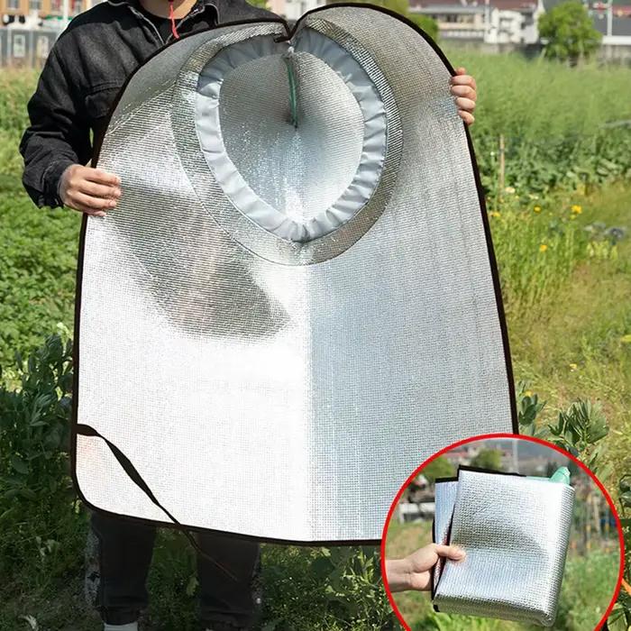 Cape à capuche de protection contre le soleil et la pluie – Chapeau UV respirant pour l'agriculture/jardinage