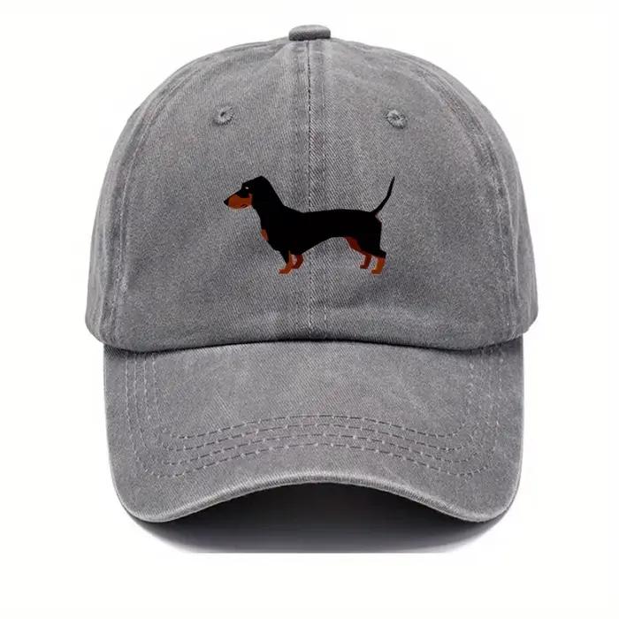 Casquette de baseball teckel rétro pour hommes et femmes