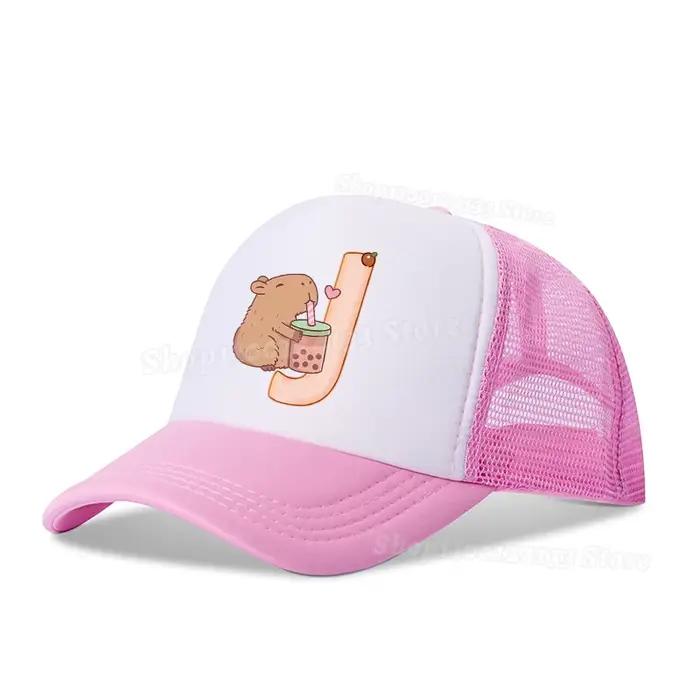 Casquette de Baseball Kawaii Animé Imprimé A-Z Lettres Tendance Y2K Décontracté Pour Enfants Et Adultes Occasions Spéciales