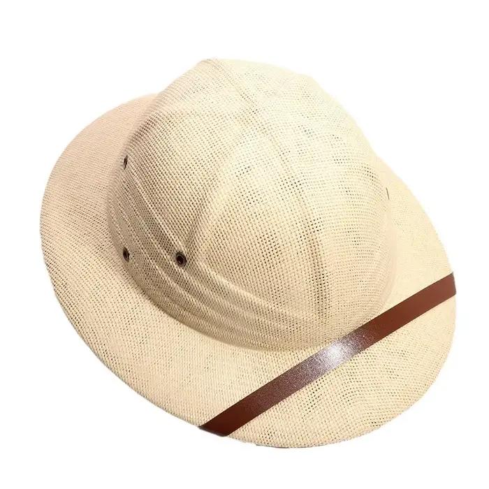 Chapeau de soleil sportif en paille rigide pour hommes printemps été plage MULTICOULEUR protection solaire élégant et polyvalent