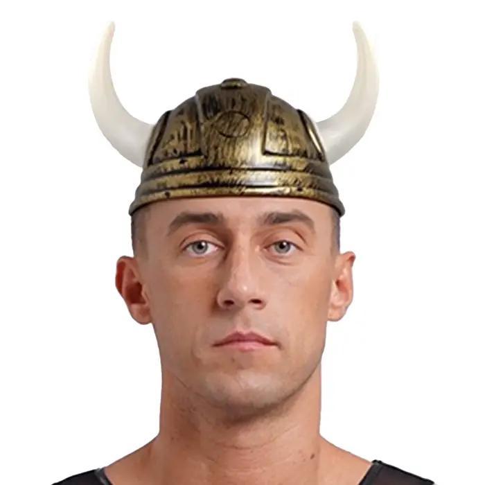 Casque Viking Médiéval en Corne de Buffle avec Design Classique pour Costumes d'Halloween