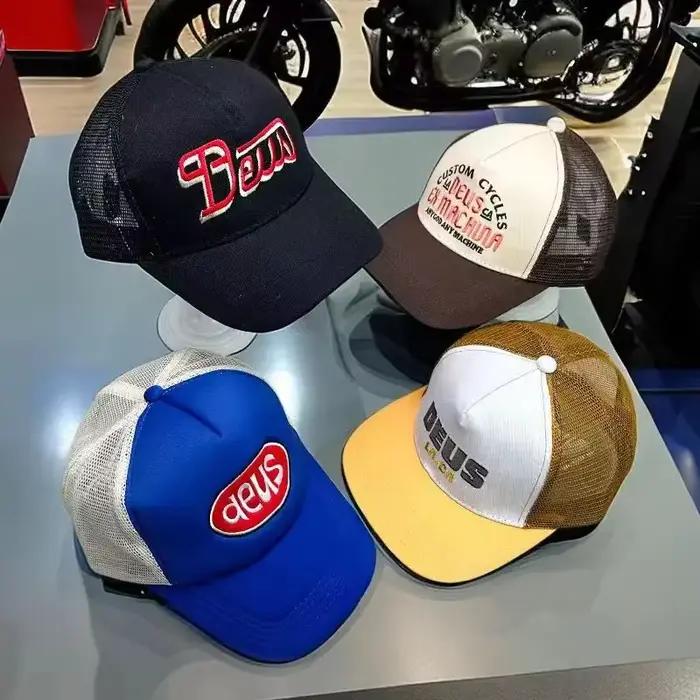 Casquette de baseball DEUS lettres vintage pour homme et femme protection solaire extérieure春夏秋冬季适用的棒球帽带DEUS复古字母适合男女户外佩戴防护太阳