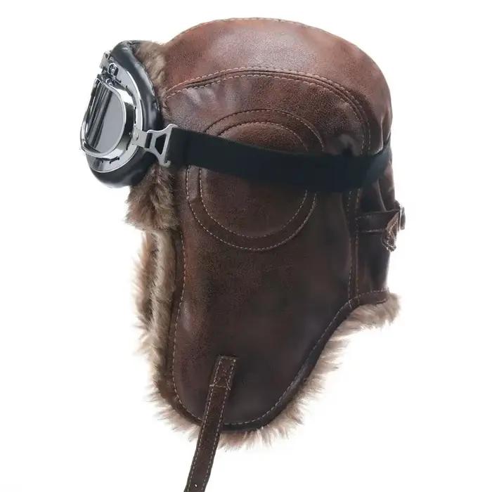 Chapeau de bombardier d'hiver pour hommes