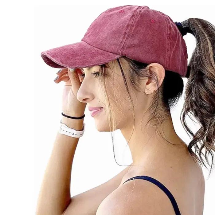 Chapeau pour femme, queue de cheval haute