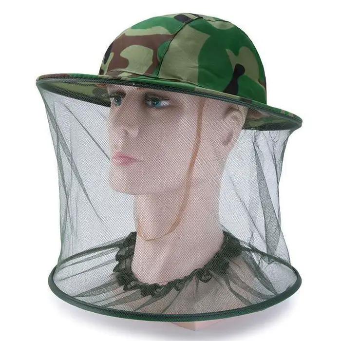 Chapeau anti-moustiques avec filet invisible