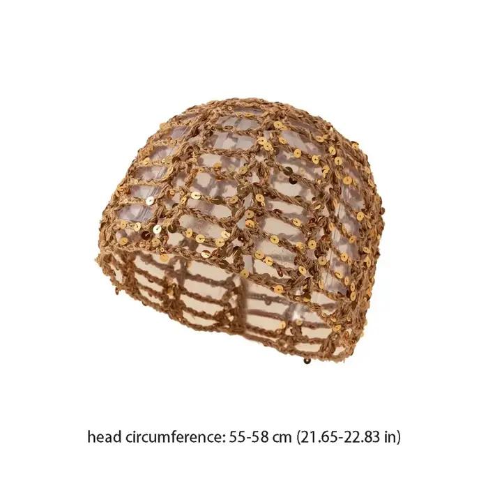 Chapeau tricoté ajouré élégant