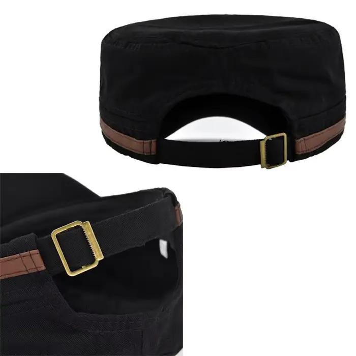 Casquette plate brodée chapeau décontracté