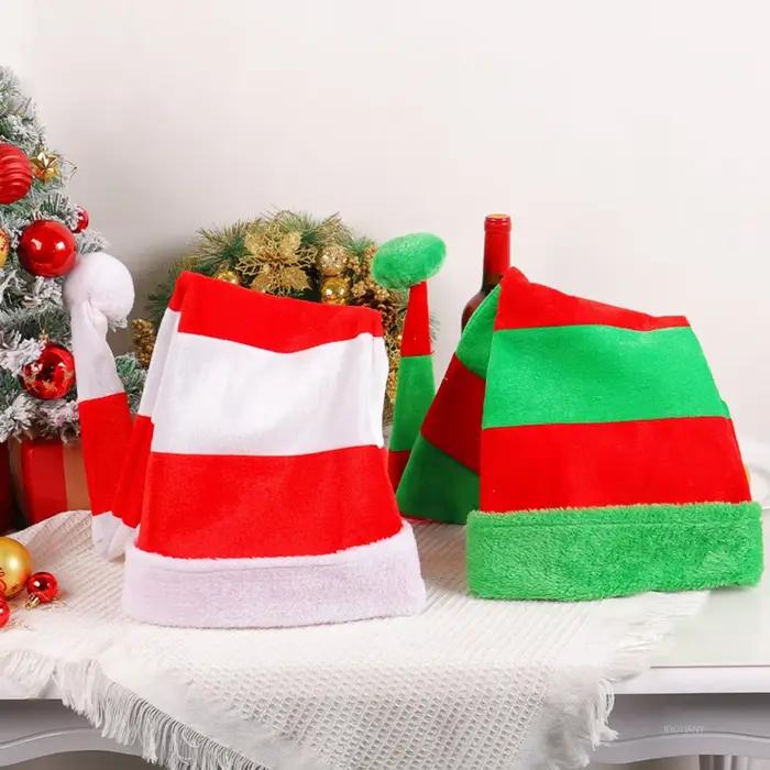Chapeau d'elfe de Noël en polyester pour adultes et enfants, design unique, cosplay, ambiance festive, événements de Noël