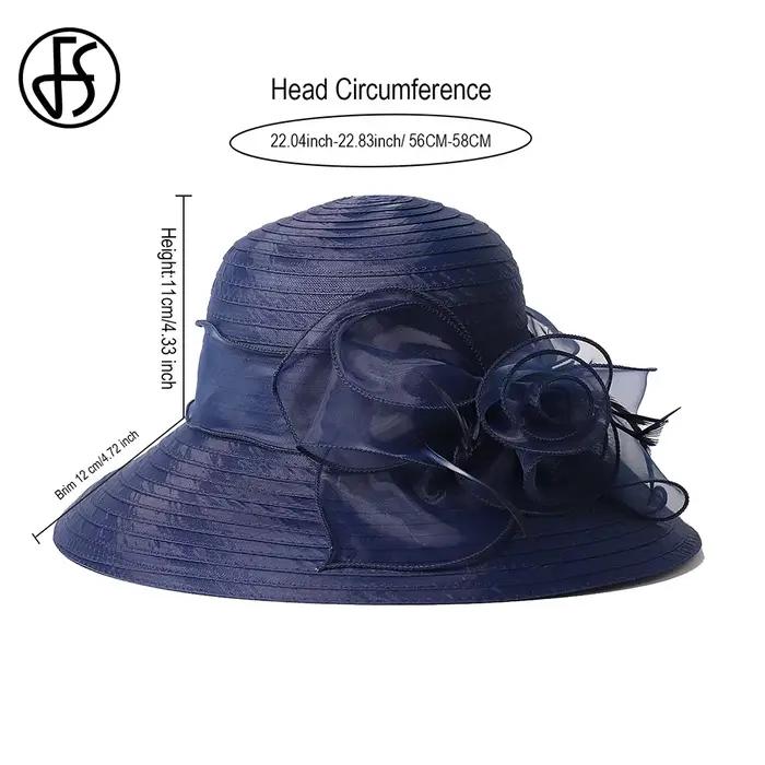 Chapeaux Derby bleu marine pour femmes